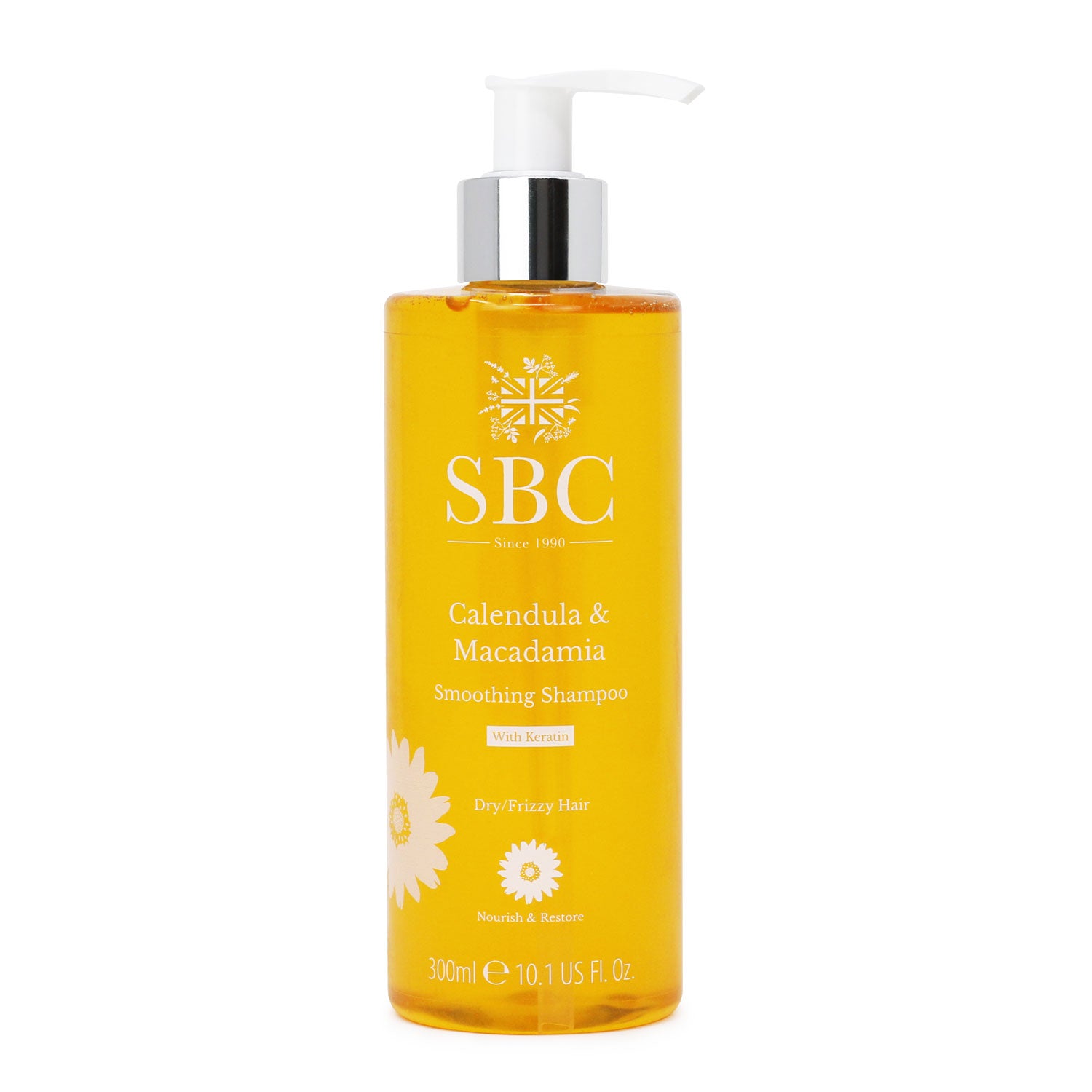 300ml SBC Skincare Calendula & Macadamia Smoothing Shampoo