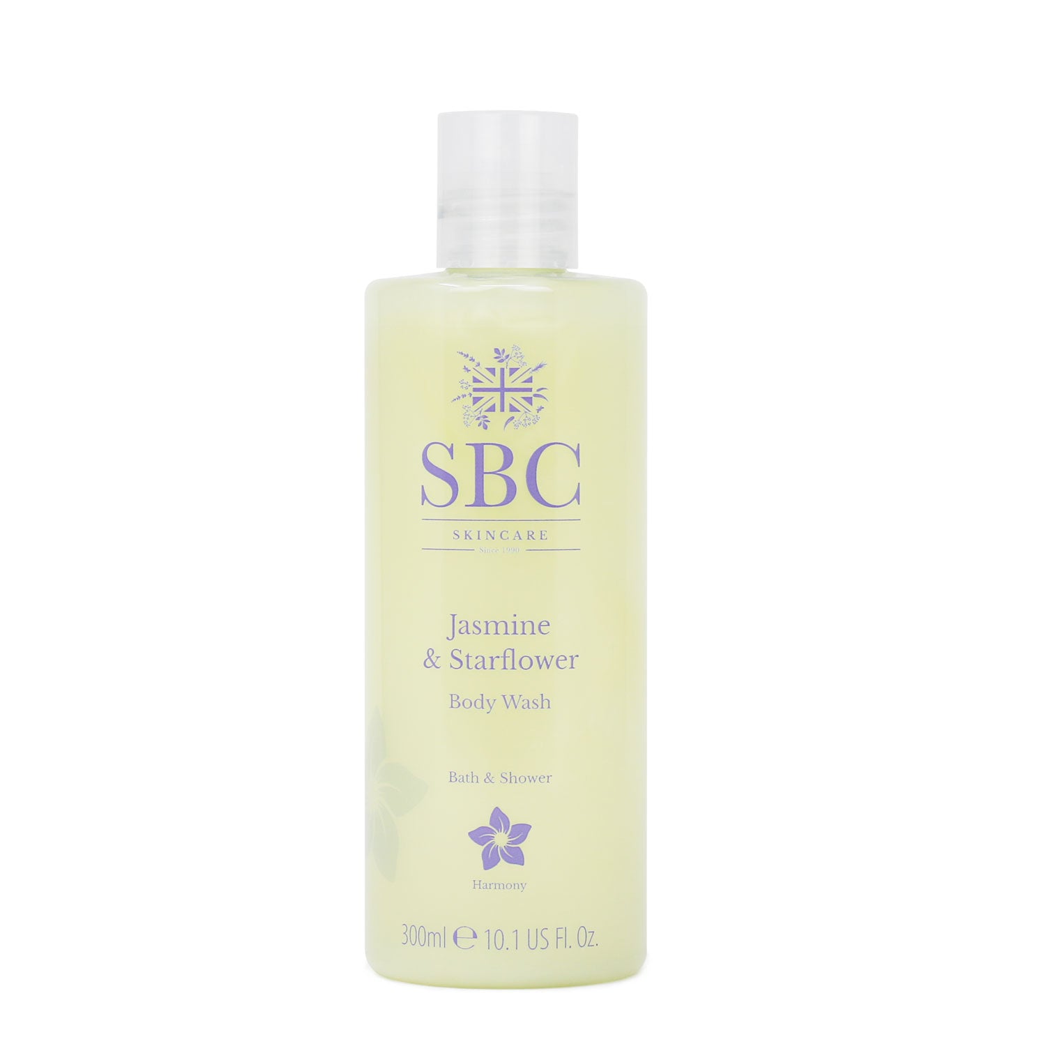 300ml Jasmine & Starflower Body Wash on a white background
