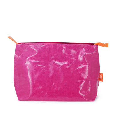 SBC Pink Cosmetic Bag with Orange Zip