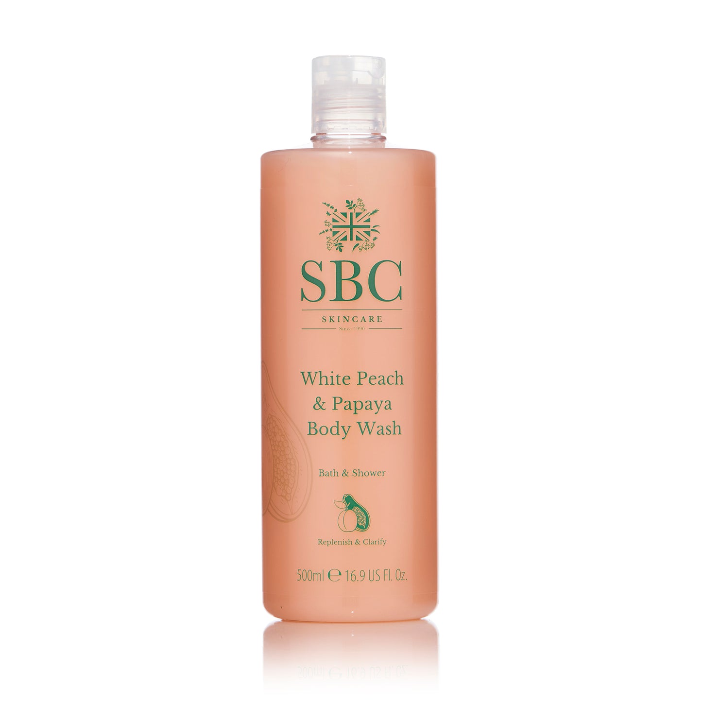 White Peach & Papaya Body Wash