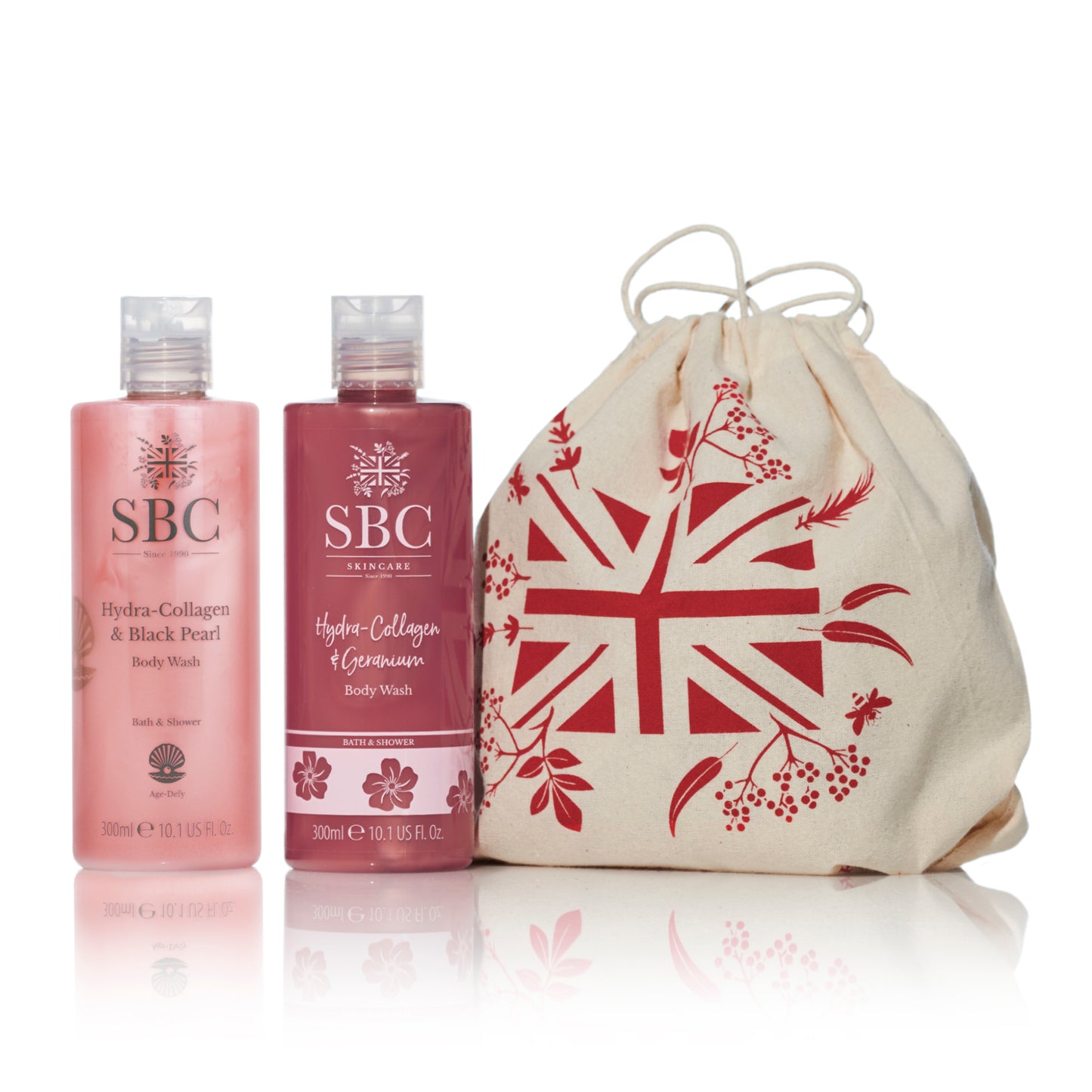SBC's Sweet & Sensual Body Wash Gift Set on a white background