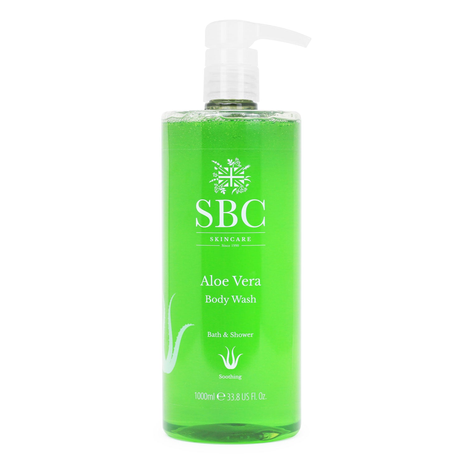 1000ml SBC Skincare Aloe Vera Body Wash