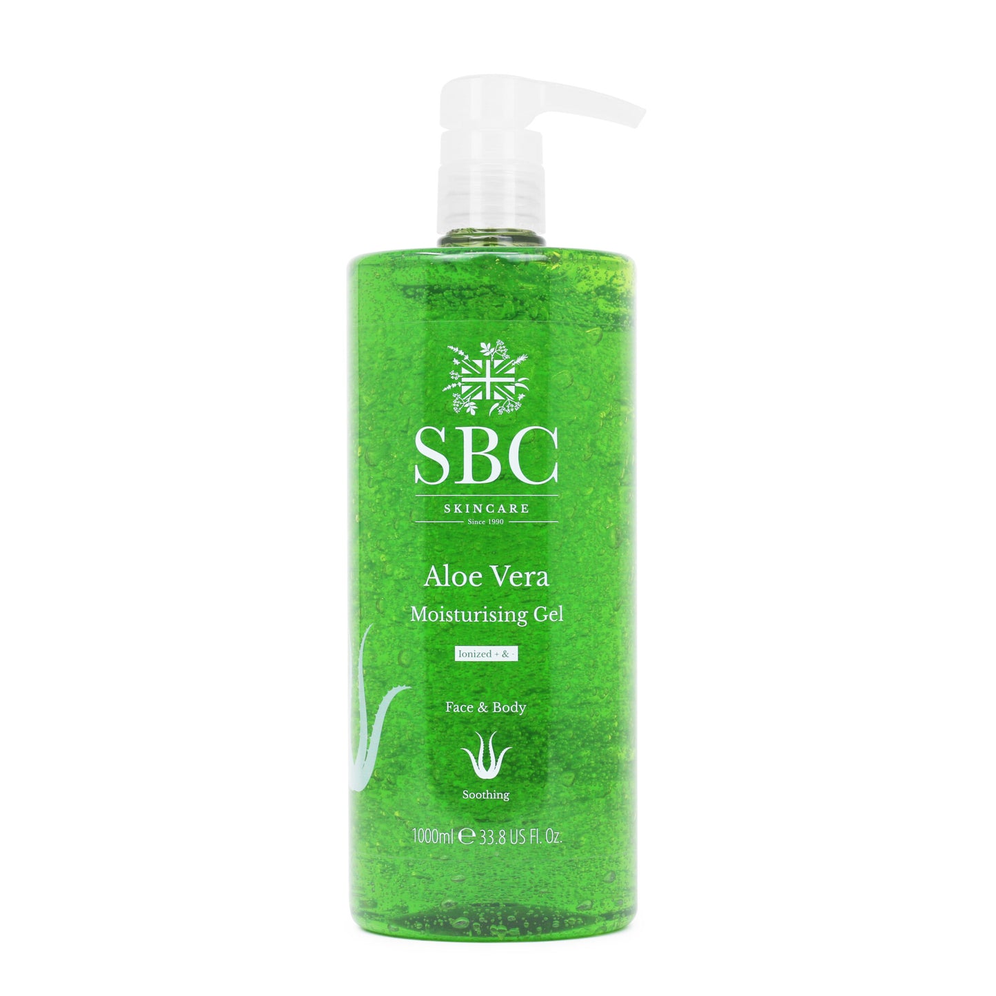 1000ml SBC Skincare Aloe Vera Moisturising Gel