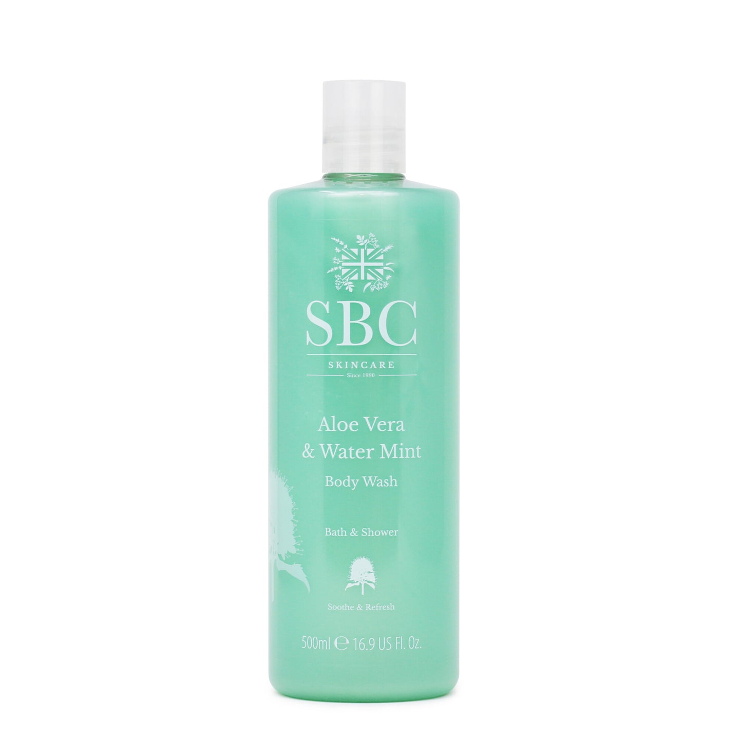 500ml SBC Skincare Aloe Vera & Watermint Body Wash