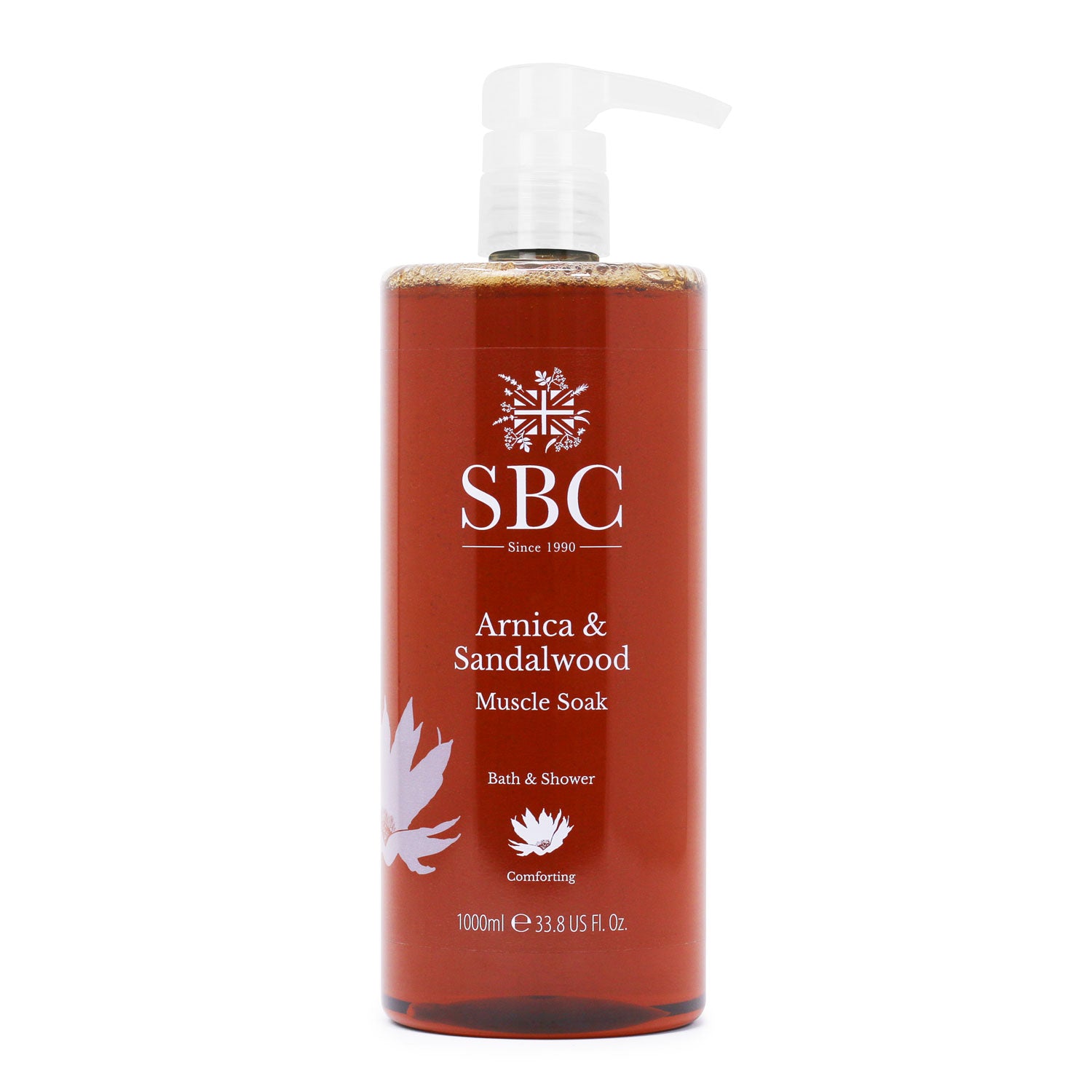 1000ml SBC Skincare Arnica & Sandalwood Muscle Soak