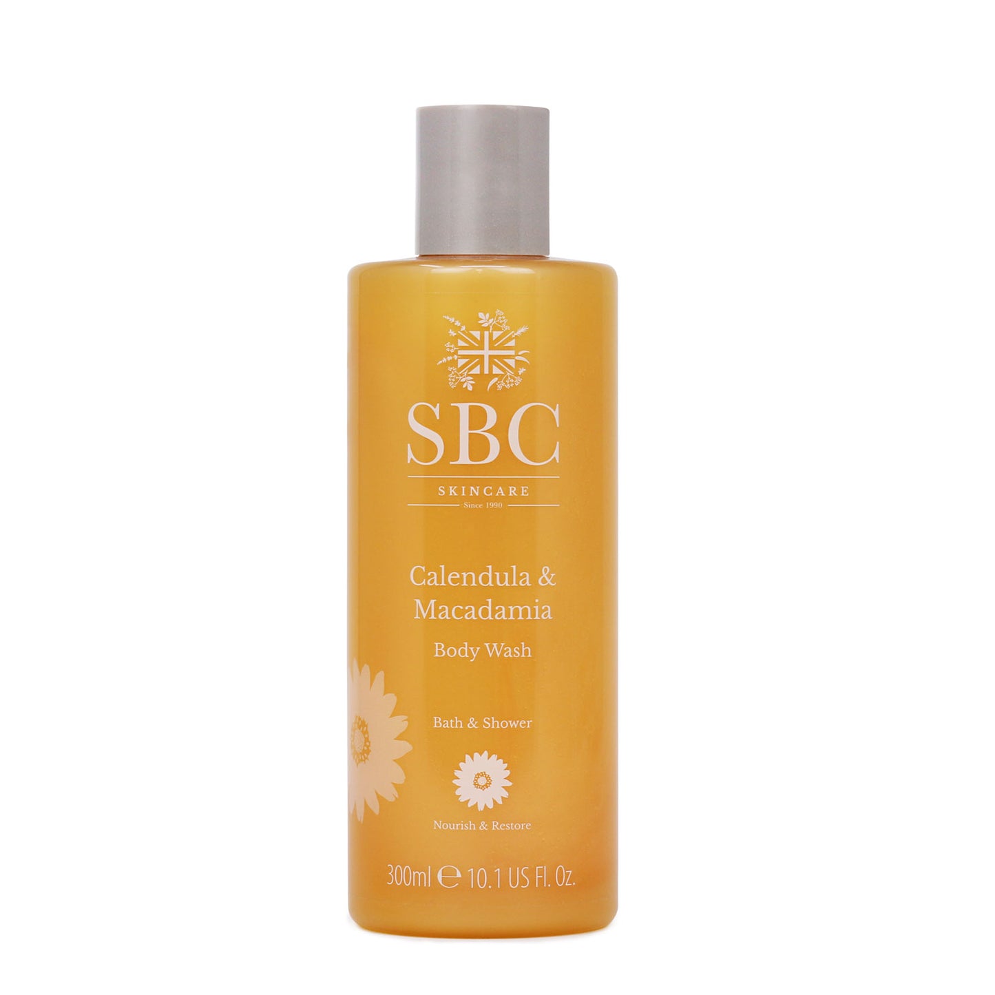 300ml SBC Skincare Calendula & Macadamia Body Wash