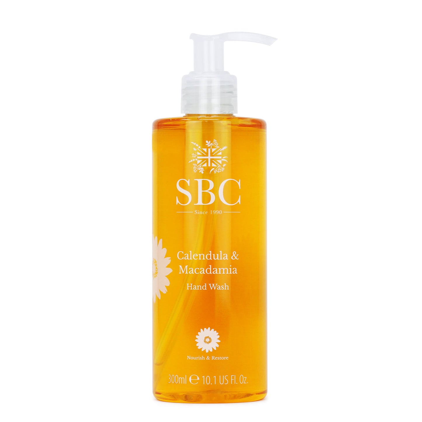 300ml SBC Skincare Calendula & Macadamia Hand Wash 