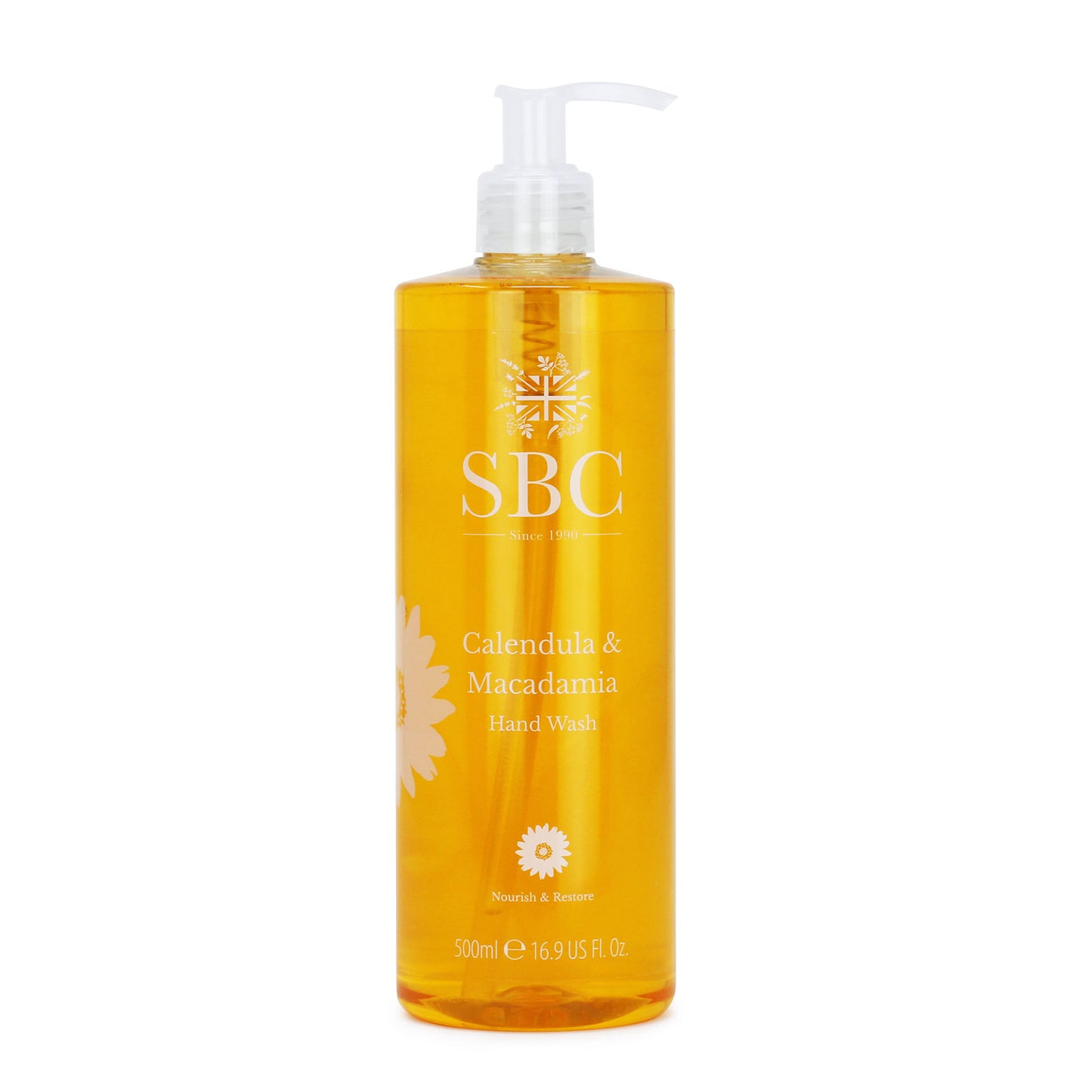 500ml SBC Skincare Calendula & Macadamia Hand Wash 