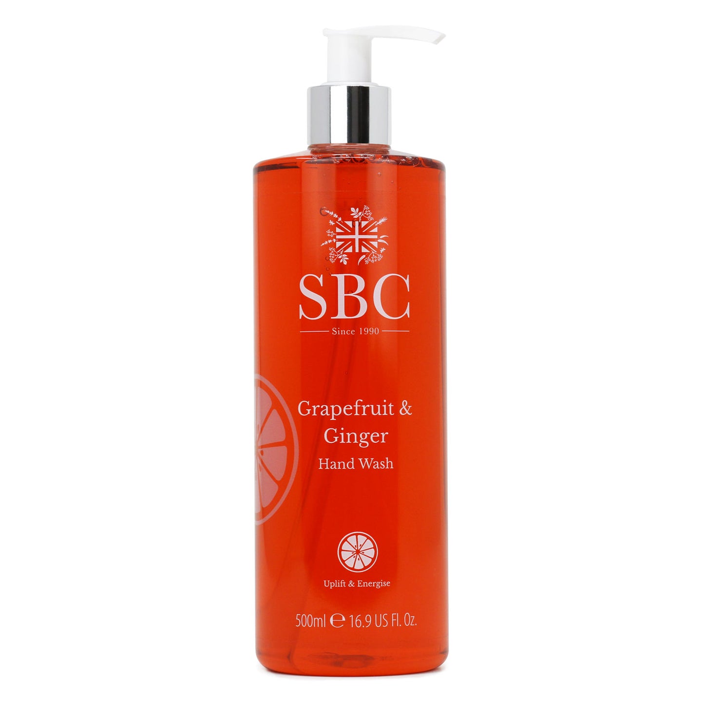 500ml Grapefruit & Ginger Hand Wash on a white background 