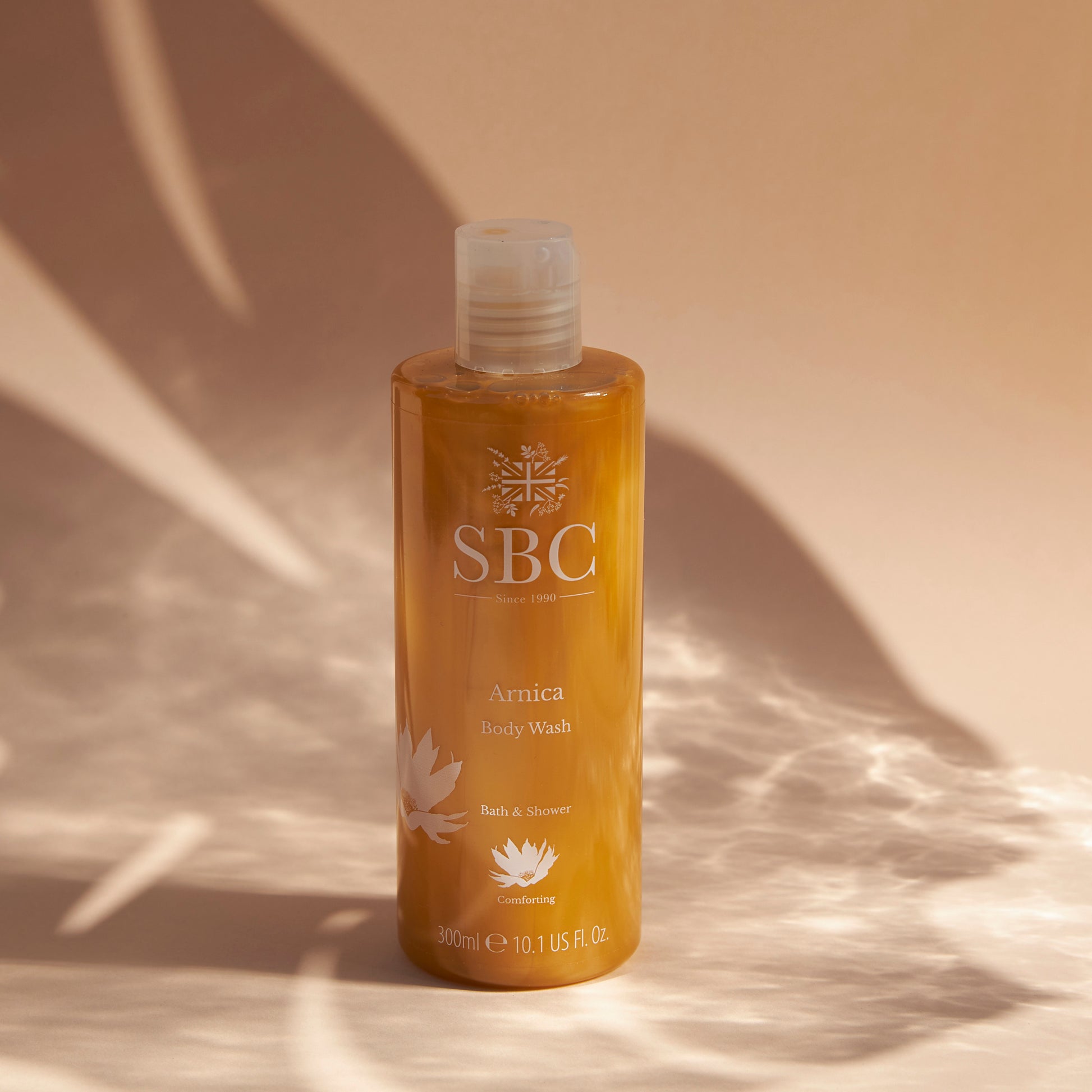 SBC Skincare Arnica Body Wash with shadows